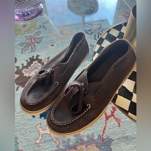 Sperry Topsiders Brown Slip Ons Mens size 6.5